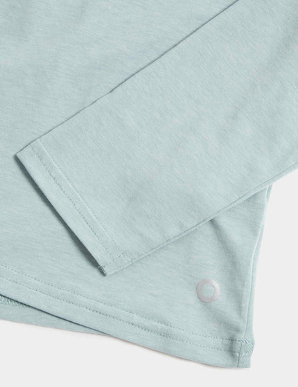Goodmove Scoop Neck Ruched Back Yoga Top - Light Mintimage5- The Sports Edit