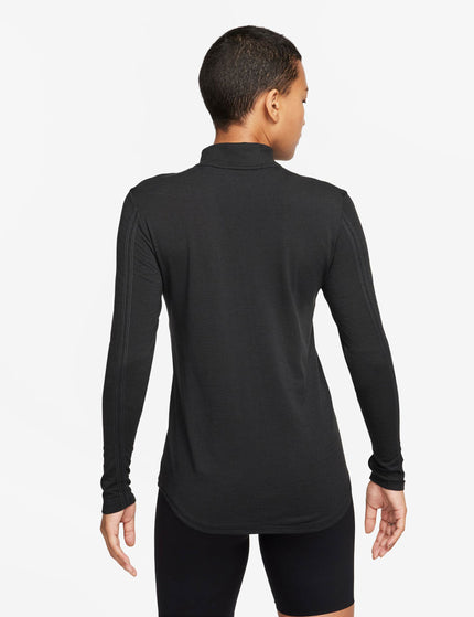 Nike Dri-FIT Swift Long-Sleeve Wool Running Top - Blackimage2- The Sports Edit