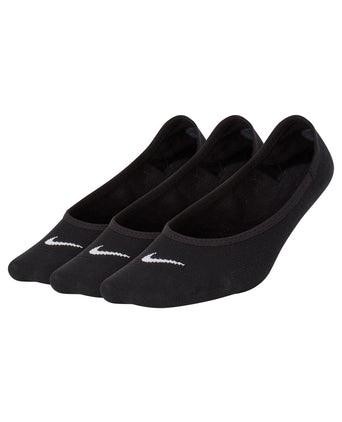 Everyday Lightweight Footie Socks (3 Pairs) - Black