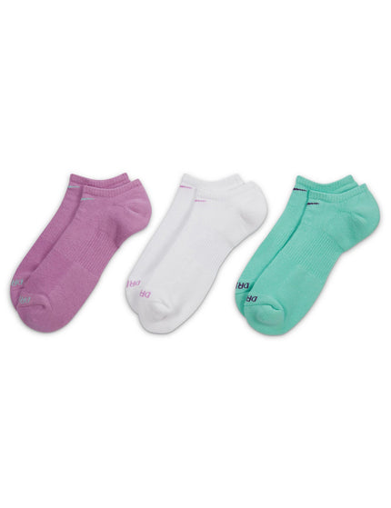 Nike Everyday Plus Cushioned No-Show Socks (3 Pairs) - Multi-Colourimage1- The Sports Edit