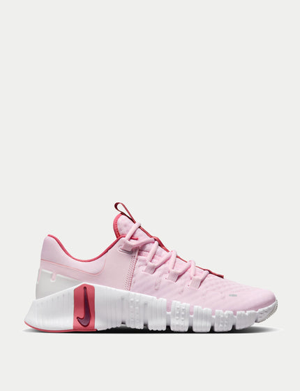 Nike Free Metcon 5 Shoes - Pink Foam/Adobe/Platinum Tint/Dark Team Redimage1- The Sports Edit