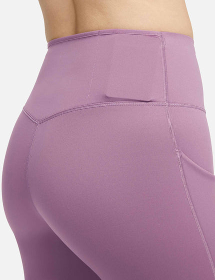 Nike Go Mid-Rise 7/8 Leggings - Violet Dust/Blackimage7- The Sports Edit