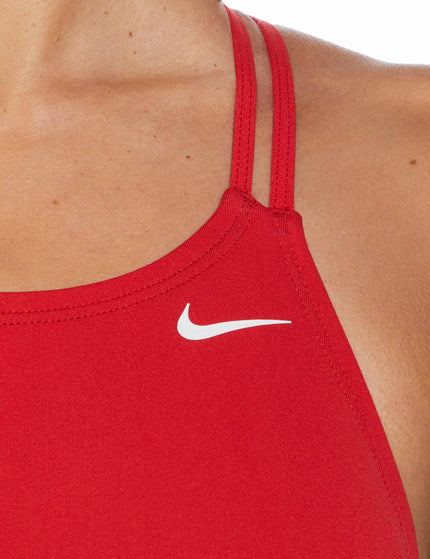 Nike HydraStrong Solid Spiderback 1-Piece Swimsuit - University Redimage3- The Sports Edit