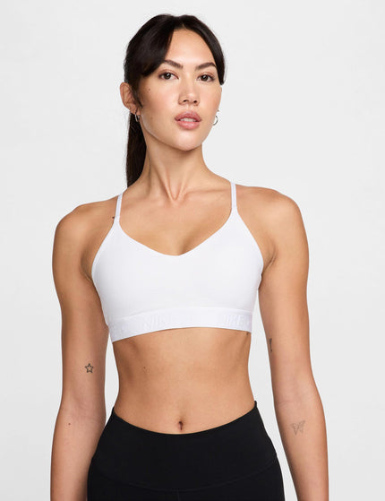 Nike Indy Light Support Sports Bra - White/Stone Mauveimage1- The Sports Edit