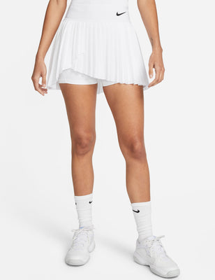 NikeCourt Dri-FIT Advantage Pleated Tennis Skort - White/Black