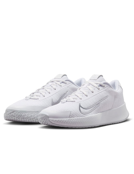 Nike NikeCourt Vapor Lite 2 Shoes - White/Pure Platinum/Metallic Silverimage3- The Sports Edit