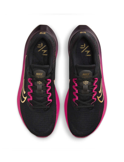 Nike Zoom Fly 5 Shoes - Black/White/Fireberry/Metallic Goldimage5- The Sports Edit
