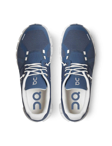 ON Running Cloud 5 - Denim/Whiteimage4- The Sports Edit