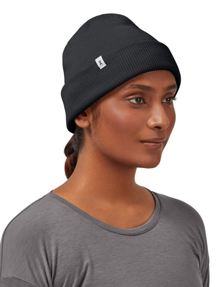 ON Running Merino Beanie - Blackimage2- The Sports Edit