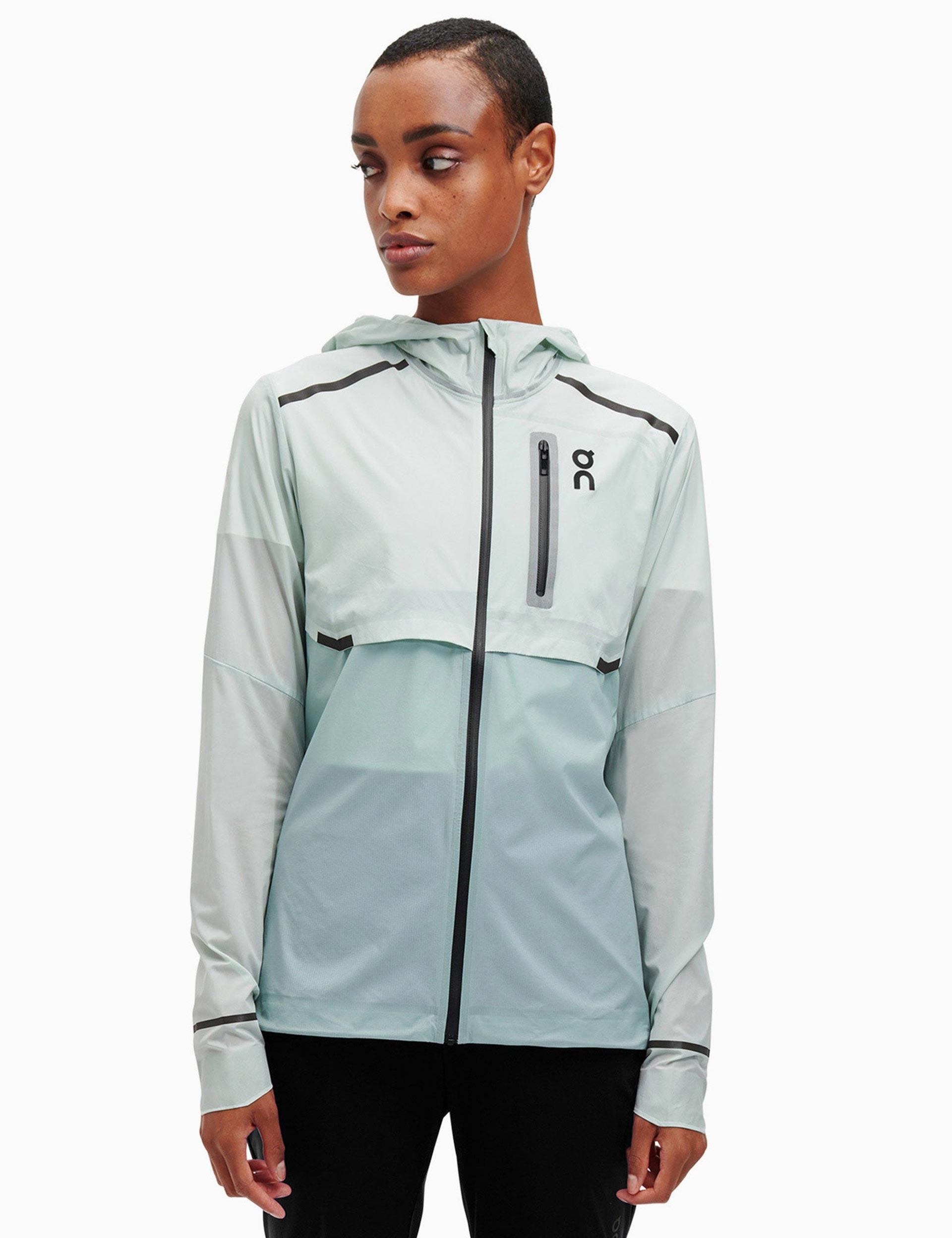 On Running Weather Jacket - Surf/Seaimage1- The Sports Edit