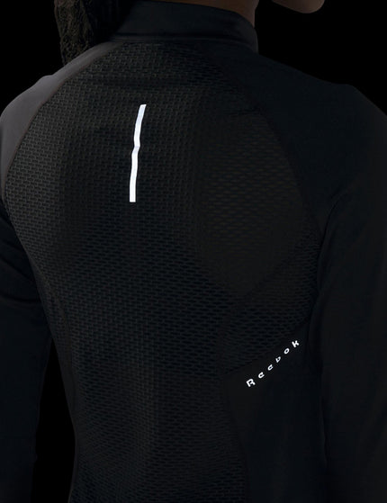 Reebok Running 1/4 Zip - Night Blackimage6- The Sports Edit