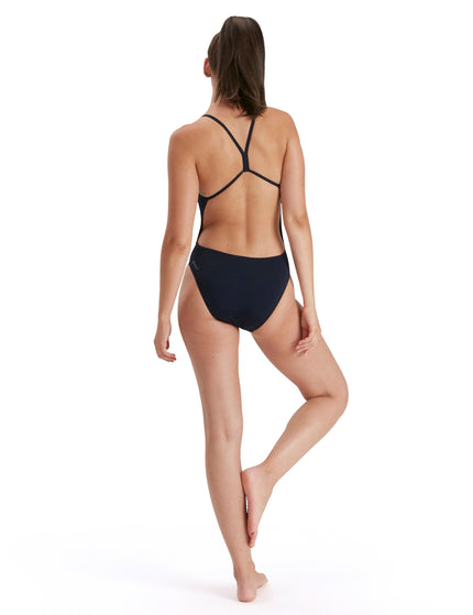 SPEEDO Eco Endurance+ Thinstrap Swimsuit - Navyimage2- The Sports Edit