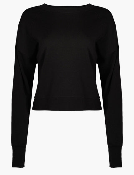 Sweaty Betty After Class Crop Sweatshirt - Blackimage6- The Sports Edit