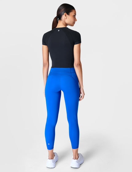 Sweaty Betty Athlete Crop Seamless Gym T-Shirt - Blackimage4- The Sports Edit