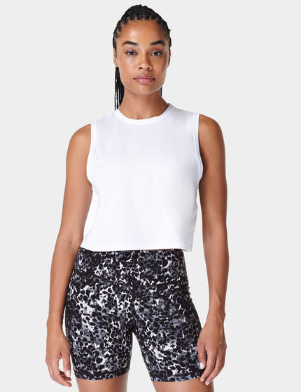 Sweaty Betty Breathe Easy Crop Muscle Vest - Whiteimage1- The Sports Edit