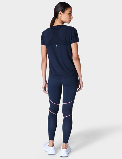 Sweaty Betty Breathe Easy Running T-Shirt - Navy Blueimage4- The Sports Edit