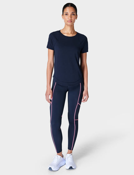 Sweaty Betty Breathe Easy Running T-Shirt - Navy Blueimage3- The Sports Edit