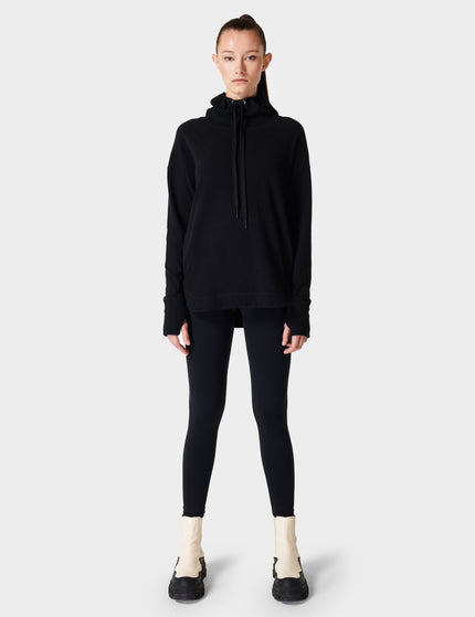 Sweaty Betty Escape Italian Fleece Hoody - Blackimage4- The Sports Edit