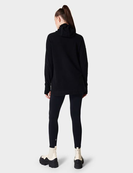 Sweaty Betty Escape Italian Fleece Hoody - Blackimage5- The Sports Edit