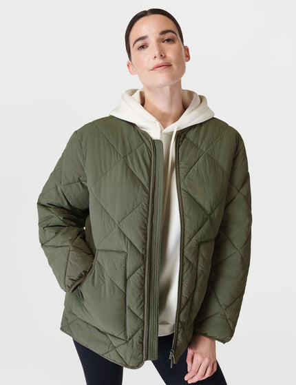 Sweaty Betty On The Move Quilted Jacket - Ivy Greenimage1- The Sports Edit