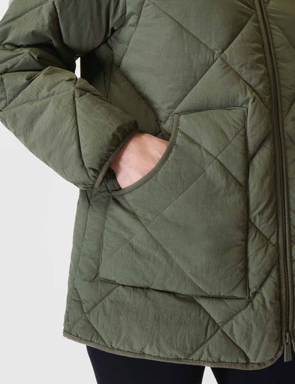 Sweaty Betty On The Move Quilted Jacket - Ivy Greenimage3- The Sports Edit