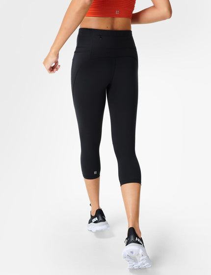 Sweaty Betty Power Cropped Gym Leggings - Blackimage2- The Sports Edit