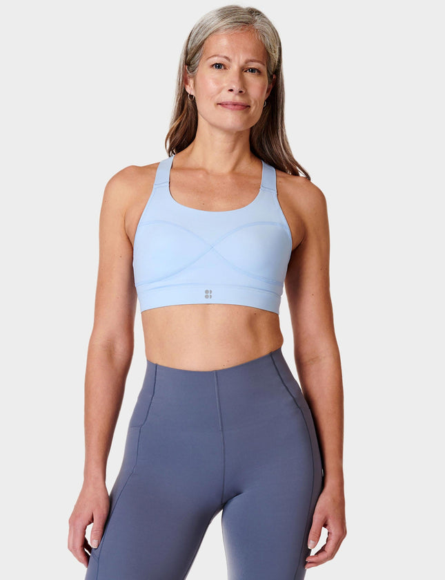 Power Medium Support Sports Bra - Breeze Blue