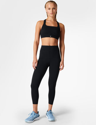 Power UltraSculpt High Waisted Gym 7/8 Leggings - Black