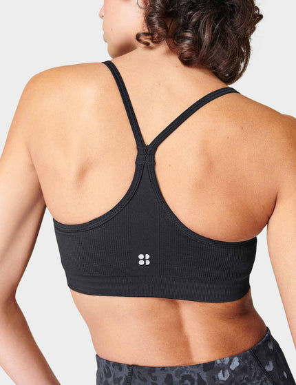 Sweaty Betty Spirit Restored Yoga Bra - Blackimage3- The Sports Edit