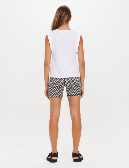 The Upside Cropped Muscle Tank - Whiteimage7- The Sports Edit