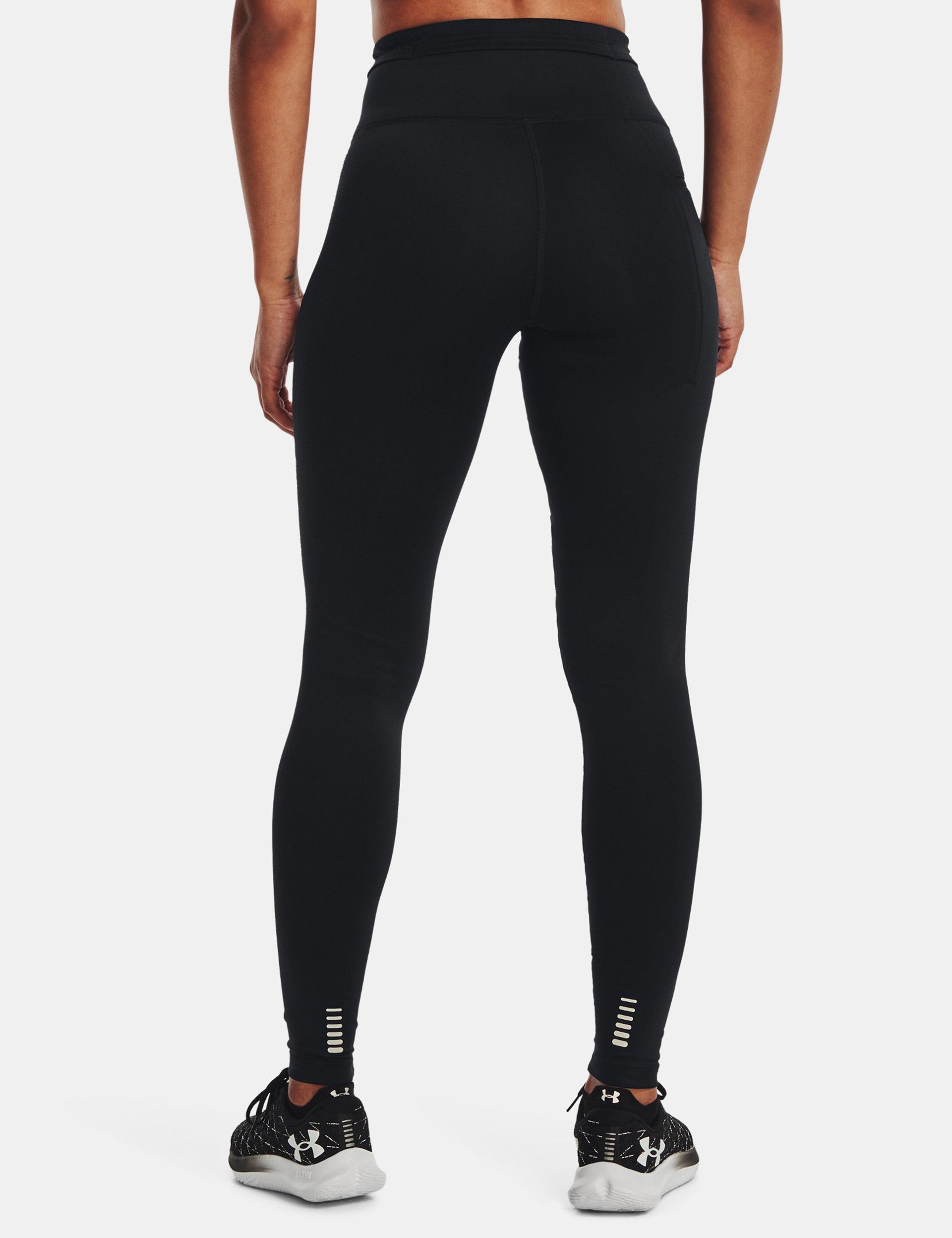 Under Armour OutRun The Cold Tights - Black/Reflectiveimage2- The Sports Edit