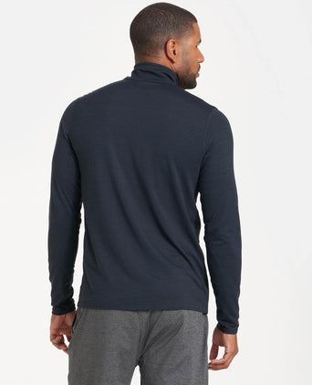 Ease Performance 1/2 Zip - Ink Heather