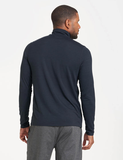 Vuori Ease Performance 1/2 Zip - Ink Heatherimages2- The Sports Edit
